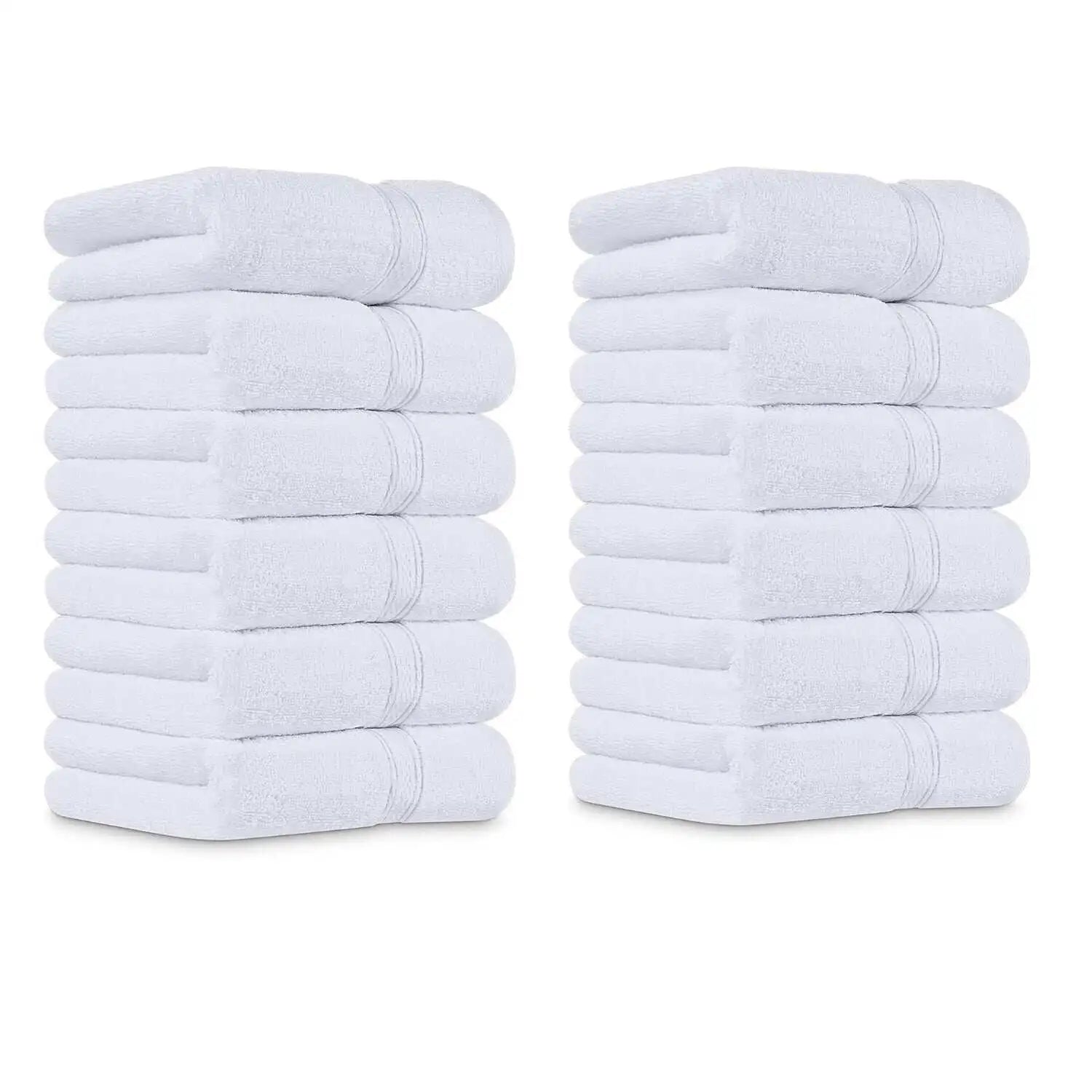 Hand Towels| White Egyptian Cotton towels-Towel sets-12