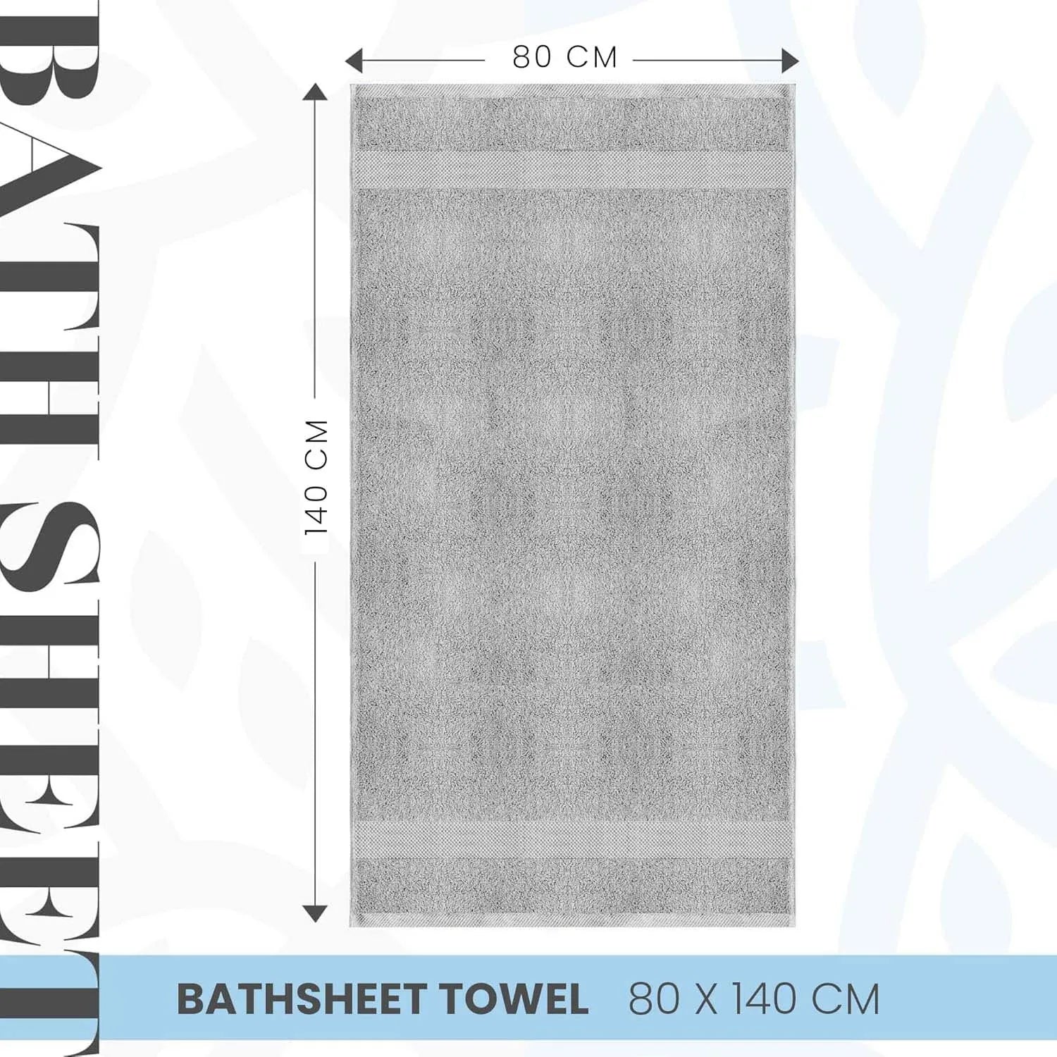 Bath Sheets Silver Extra Large, soft and luxury deals|Nausha